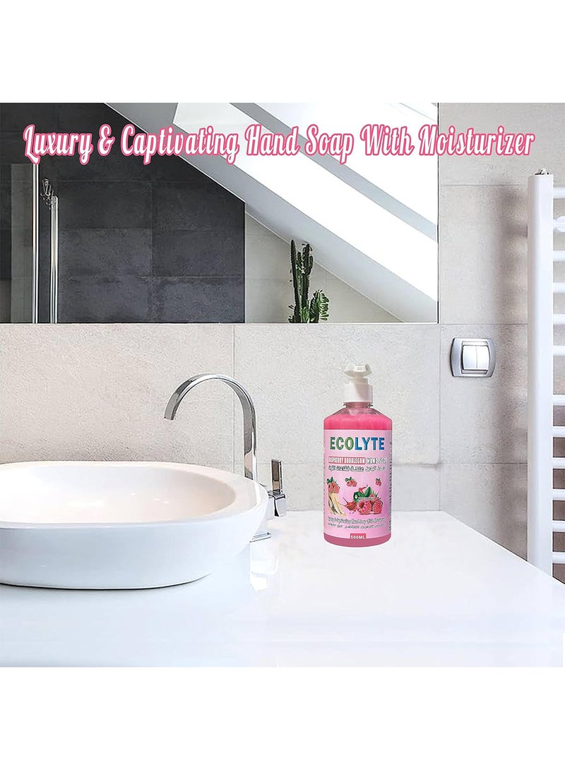 Ecolyte+ Raspberry Bubblegum Hand Soap 500ml - Image 5